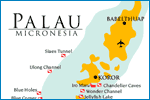 Карта и описание дайв-сайтов на Палау