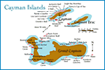 Карта и описание дайв-сайтов на Каймановых островах