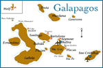 Карта и описание дайв-сайтов на Галапагосских островах